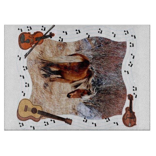 Pony Music cutting board (Front)