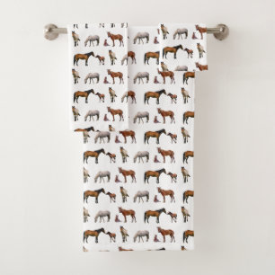 Pony Party Bathroom Towel Set (choose colour)