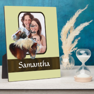 Pony photo template plaque