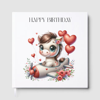Pony Pilot Birthday Guest Book
