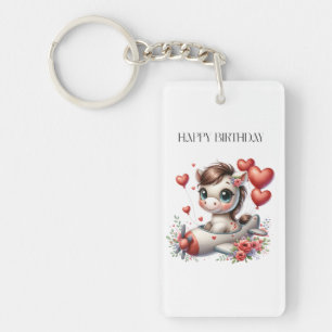 Pony Pilot Birthday Key Ring
