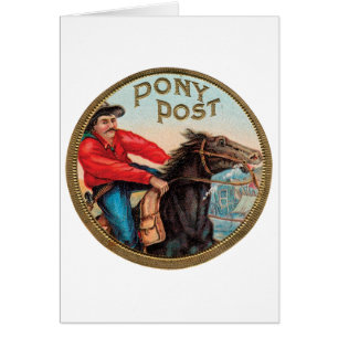 Pony Post Cigar Label