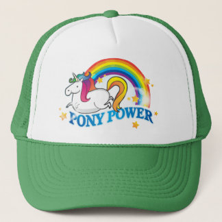 Pony Power Unicorn Trucker Hat