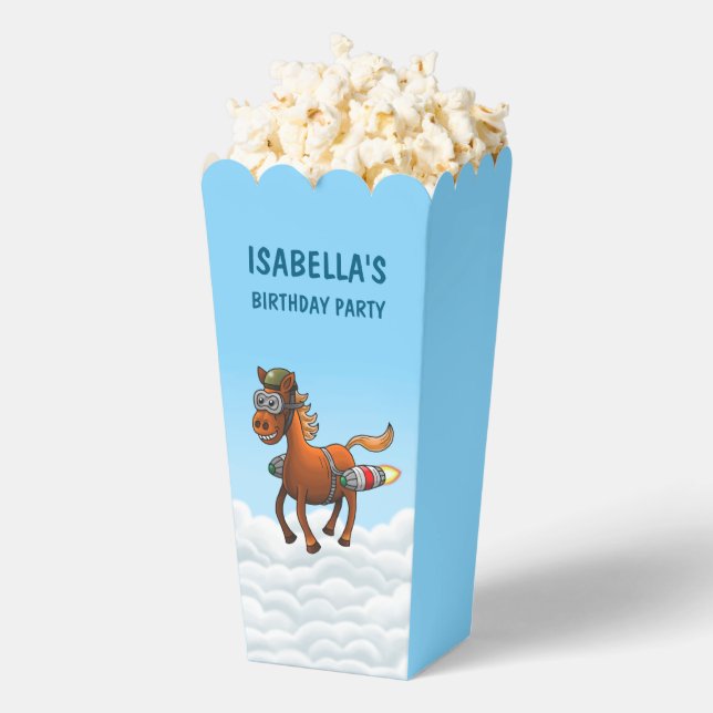 Pony's Rocket Flight Favour Box (Popped)
