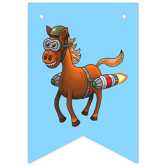 Pony's Rocket Ride Bunting (First Flag)