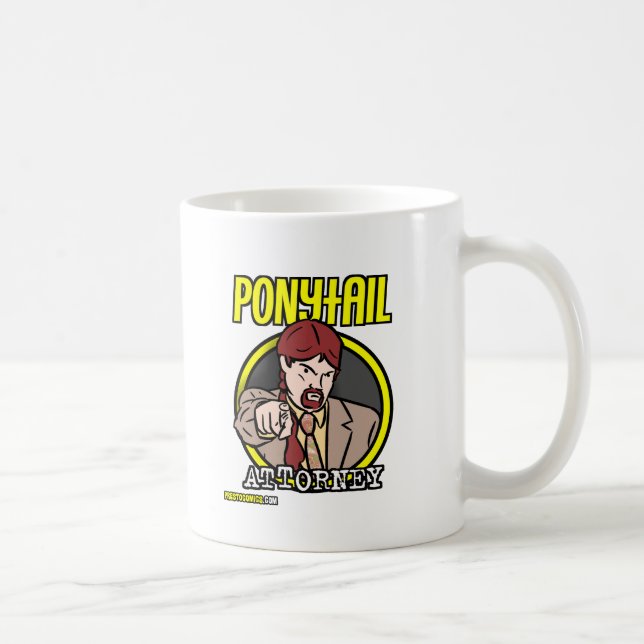 Ponytail Attorney Logo Coffee Mug (Right)