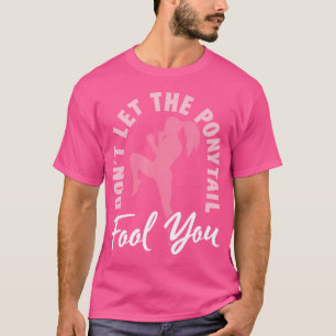 Ponytail Mma Thai Boxing Kickboxing Thailand Muay T-Shirt