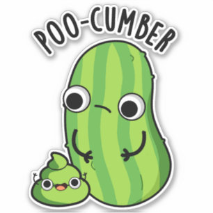 Poo-cumber Funny Cucumber Pun