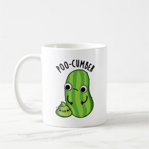 Poo-cumber Funny Cucumber Pun Coffee Mug