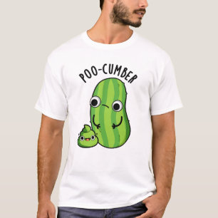 Poo-cumber Funny Cucumber Pun  T-Shirt