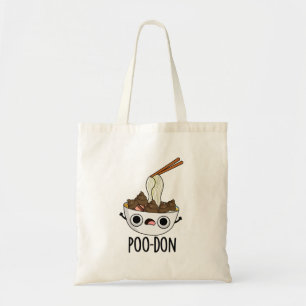 Poo-don Funny Udon Pun Tote Bag