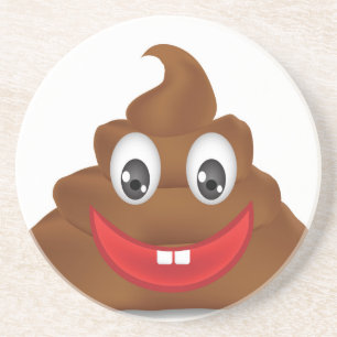 poo emojis coaster