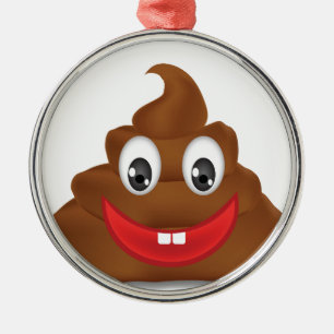 poo emojis metal tree decoration