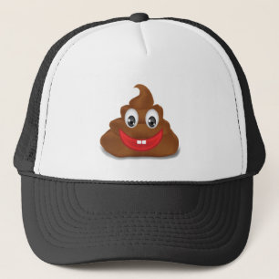poo emojis trucker hat