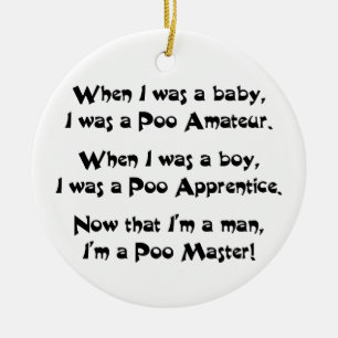Poo Master Ceramic Tree Decoration
