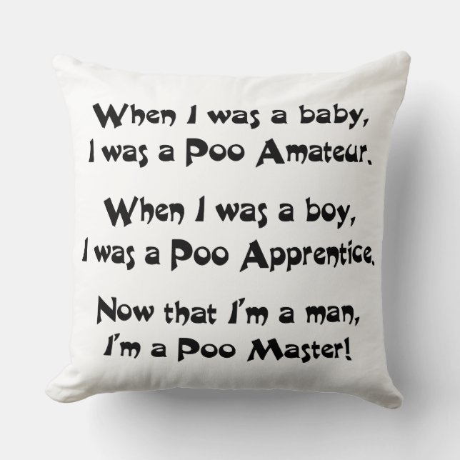 Poo Master Cushion (Front)
