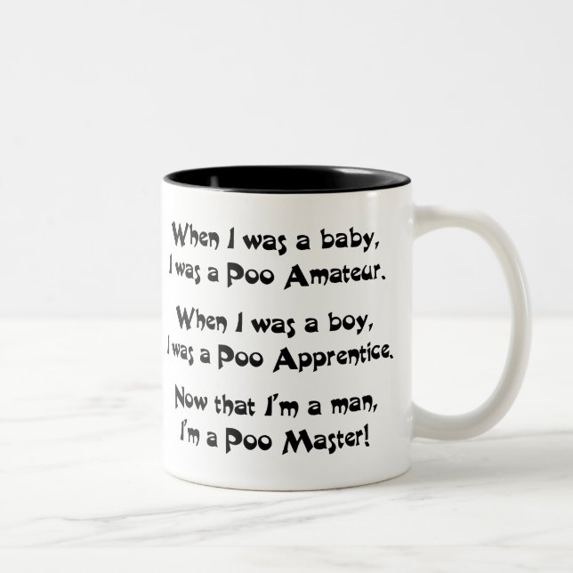 Poo Master Two-Tone Coffee Mug (Right)