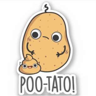 Poo-tato Funny Veggie Poop Pun 