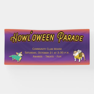 Pooch Halloween Costume Parade For Dogs Banner