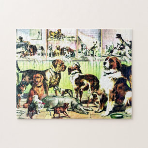 "Pooch Parlour" Jigsaw Puzzle