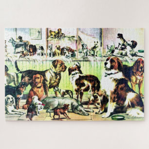 "Pooch Parlour" Jigsaw Puzzle