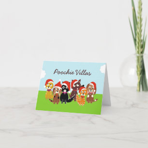 Poochie Villas Christmas Holiday Card