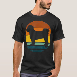 Poochon Vintage Retro Mum Dad Dog Gift T-Shirt