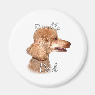 Poodle (apricot) Dad 2 Magnet