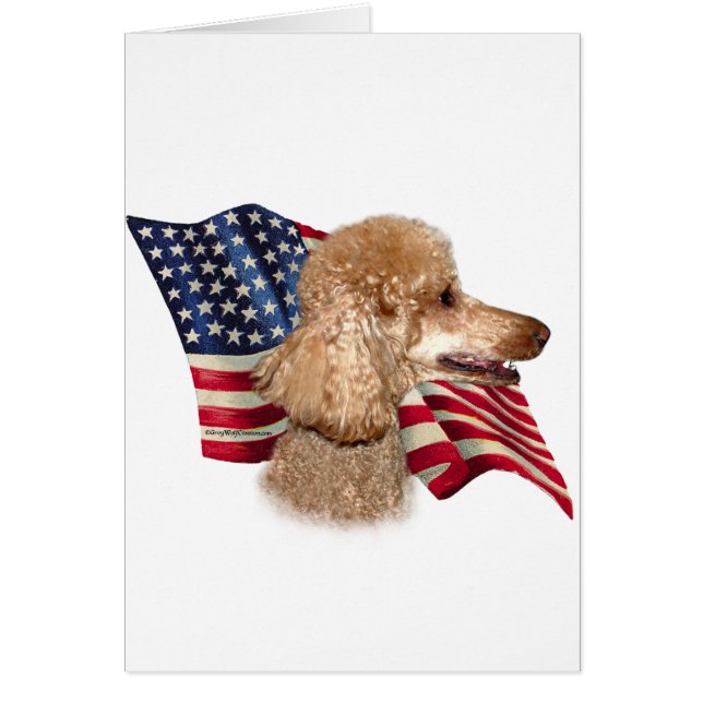 Poodle (apricot) Flag (Front)