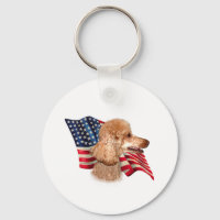 Poodle (apricot) Flag