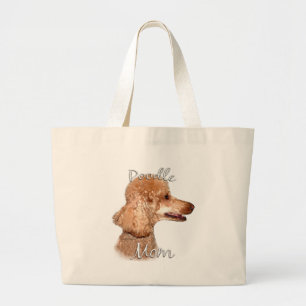 Poodle (apricot) Mum 2 Large Tote Bag