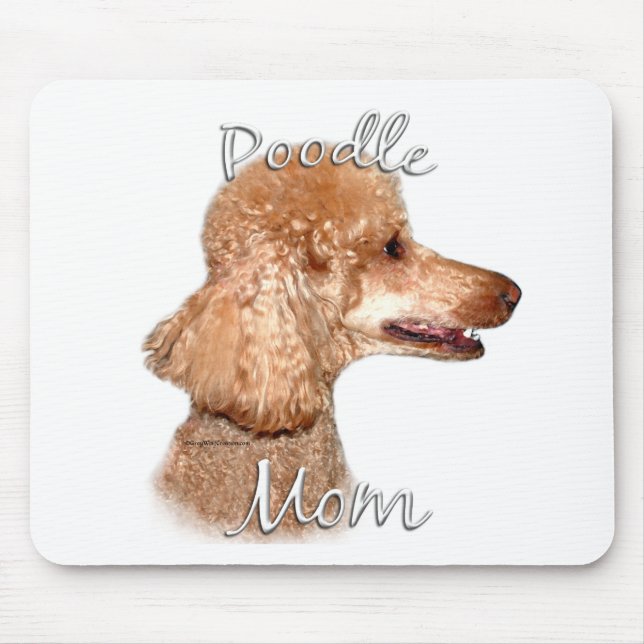 Poodle (apricot) Mum 2 Mouse Mat (Front)
