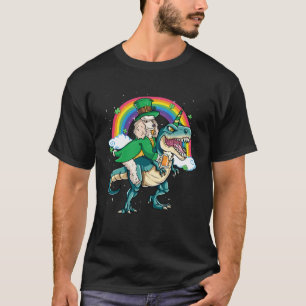 Poodle Beer Dino Rex Horn Rainbow Dog T-Shirt