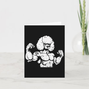 Poodle Biceps Tattoo - Dog Breed Pet I Love Mum  Card