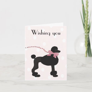 Poodle Birthday Card