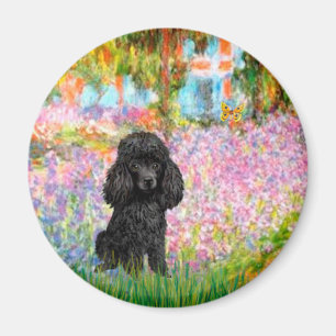 Poodle (black 1) - Garden Magnet