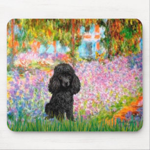 Poodle (black 1) - Garden Mouse Mat
