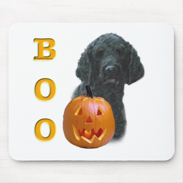 Poodle (Black Coated) Boo Mouse Mat (Front)