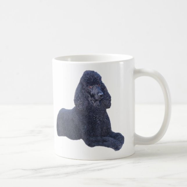 Poodle Black Mug I Adore (Right)