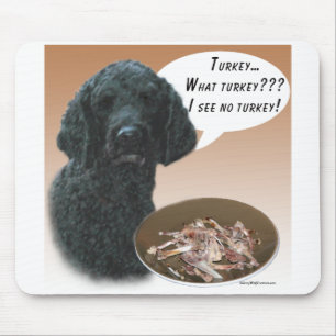 Poodle (black) Turkey Mouse Mat