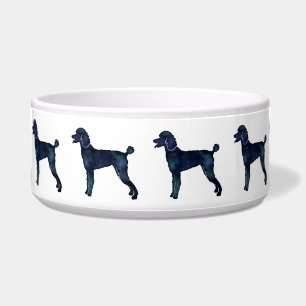 Poodle Black Watercolor Silhouette