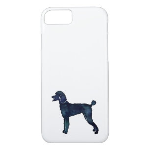 Poodle Black Watercolor Silhouette iPhone 8/7 Case