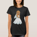 Poodle Bride Dress Wedding T-Shirt<br><div class="desc">This design is the perfect gift for a birthday,  Christmas and other celebrations. It is suitable for women,  men and kids.</div>