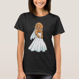 Poodle Bride Dress Wedding T-Shirt