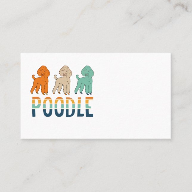 Poodle Business Card (Front)