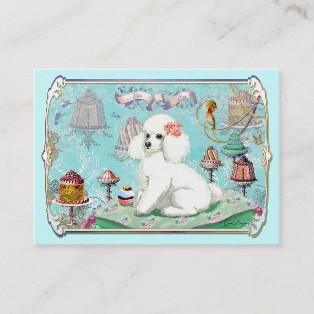 Poodle Cakes Bon Bon Business Cards (Front)