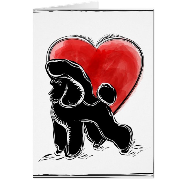 Poodle Card (Front)