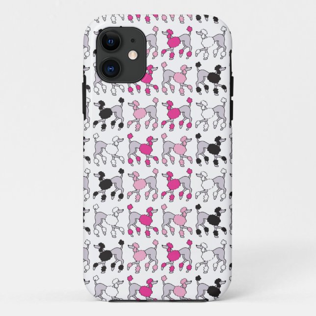 POODLE CHAOS Pink Case-Mate iPhone Case (Back)