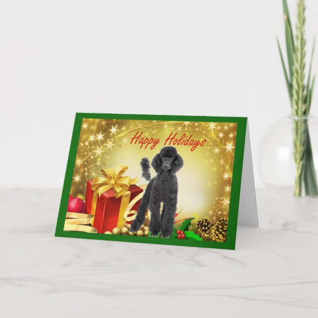 Poodle  Christmas Card Gifts (Front)