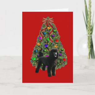 Poodle Christmas Card Tree